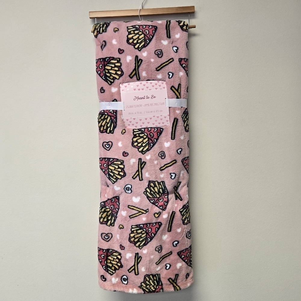 Meant to Be Fries Before Guys French Fry Plush Throw Blanket